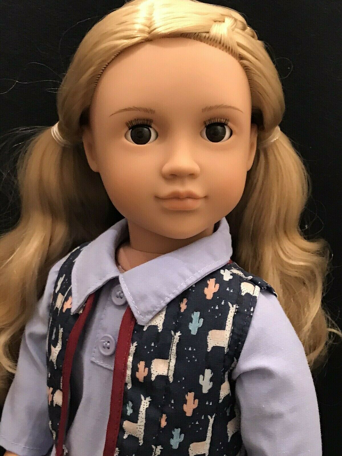 Our Generation Amalia 18" Girl Doll, Blond Hair Brown