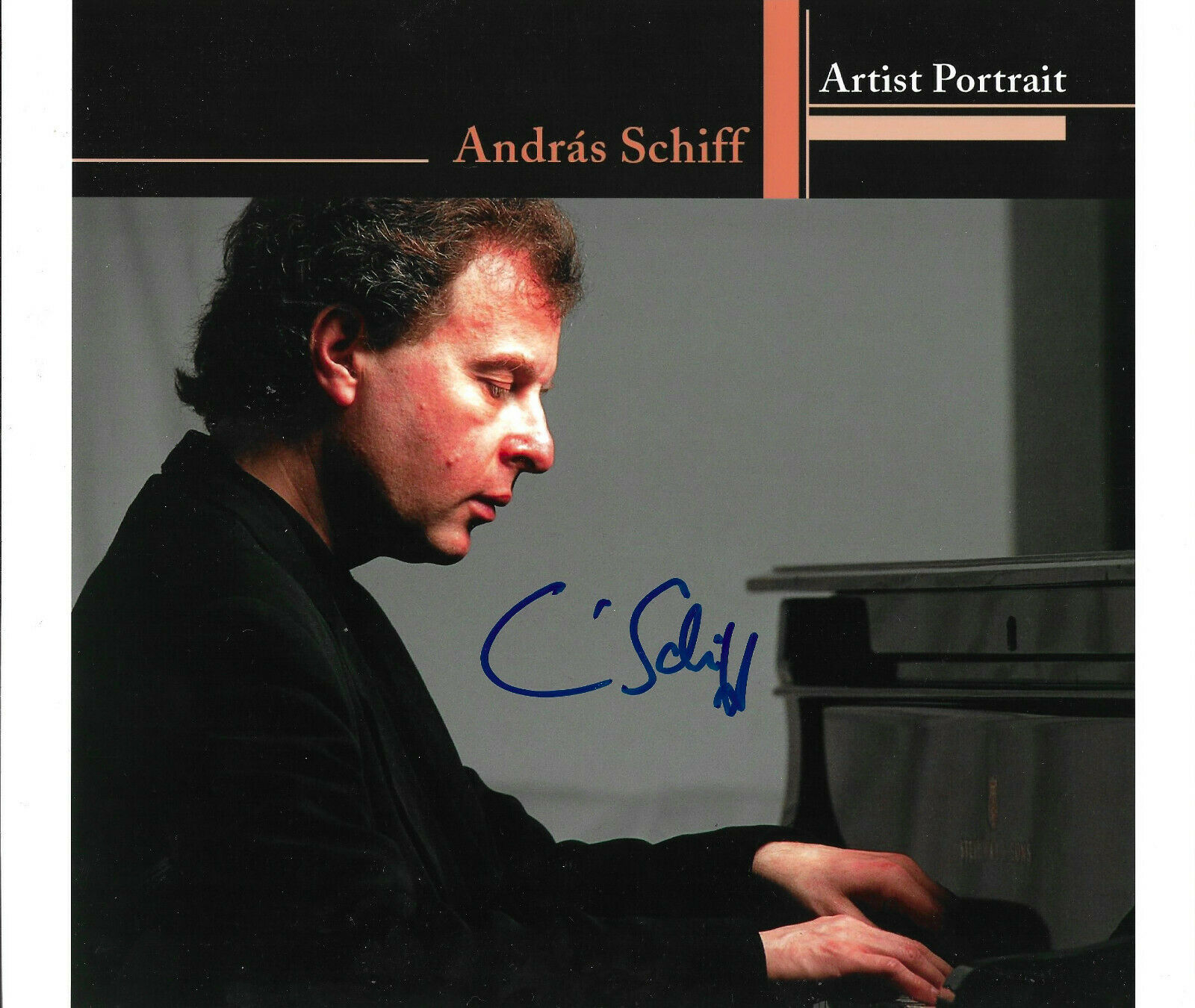 Andras Schiff signed 8x10 inch photo autograph