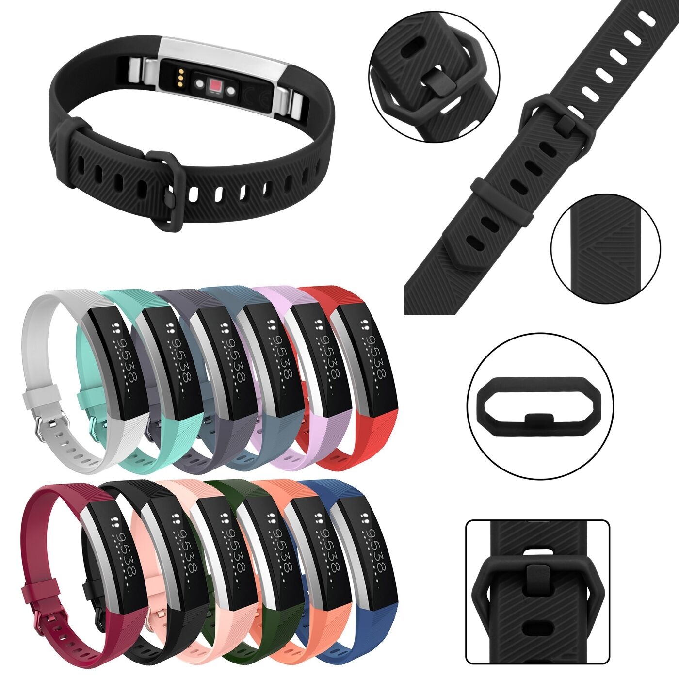 Replacement Classic Silicone Band Strap Wristband Bracelet For Fitbit Alta Hr