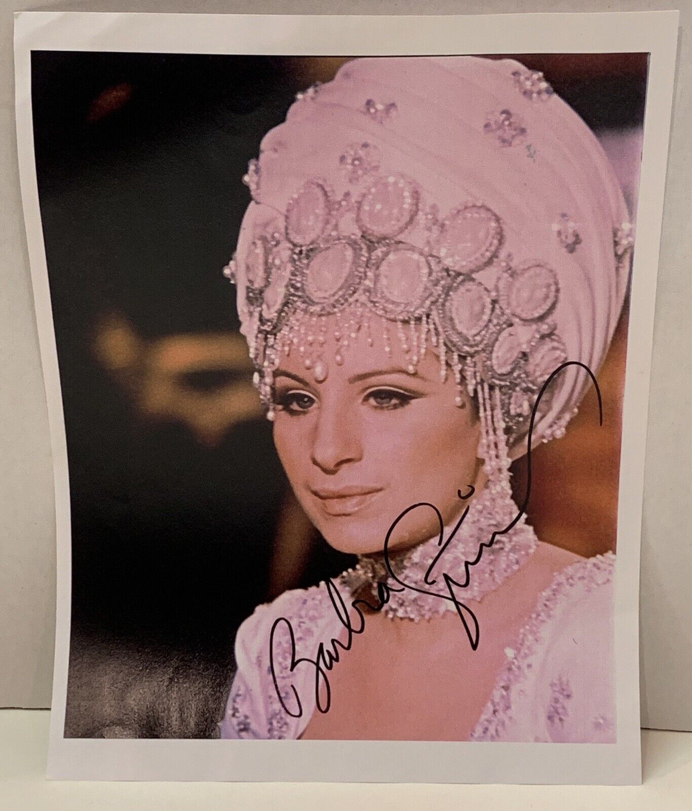 Color Copy Reproduction Barbra Streisand Clear Day w Signature Photograph 8.5x11