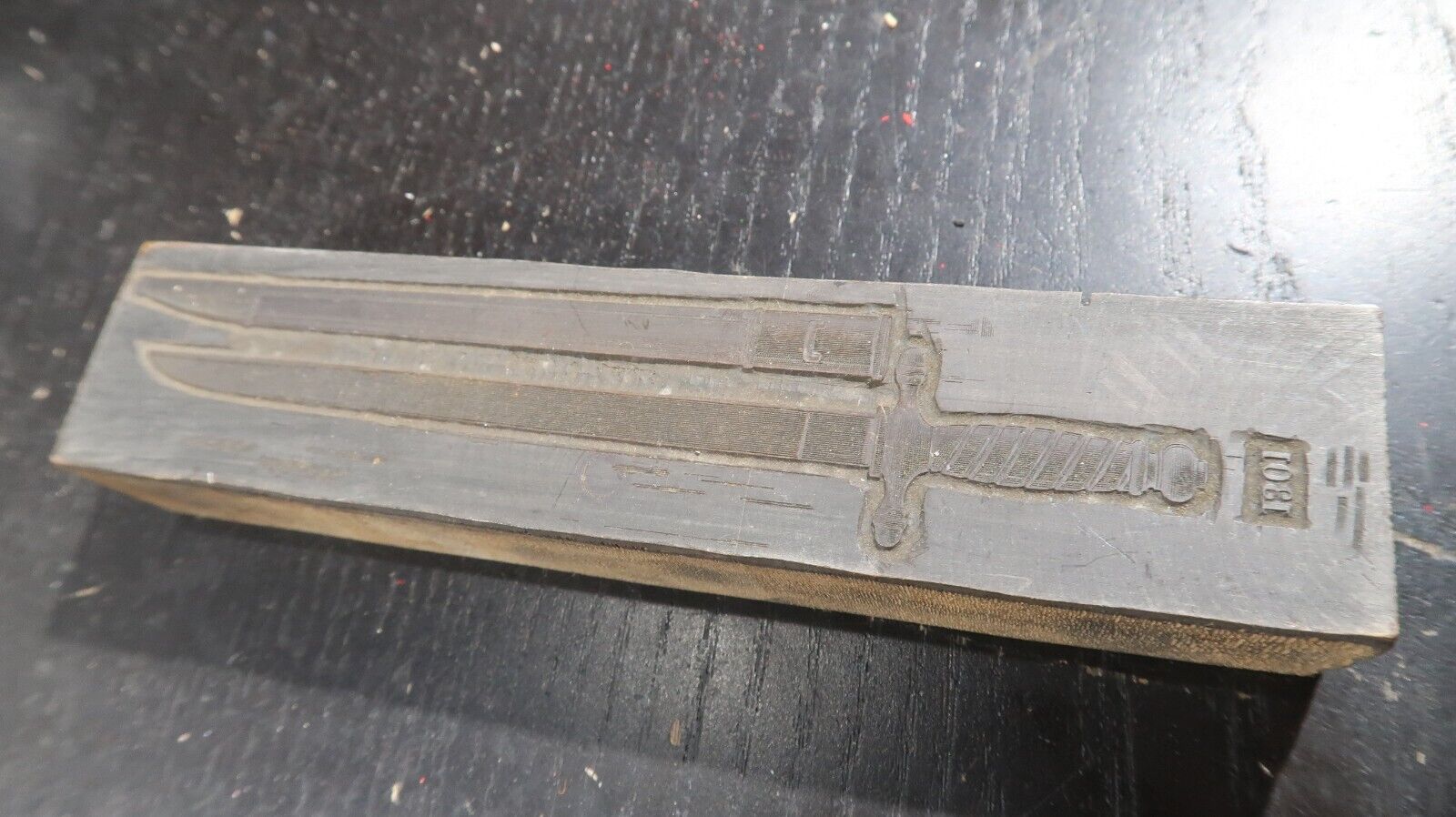Ink Block for German Sword Catalog Sword No 1301 Dagger