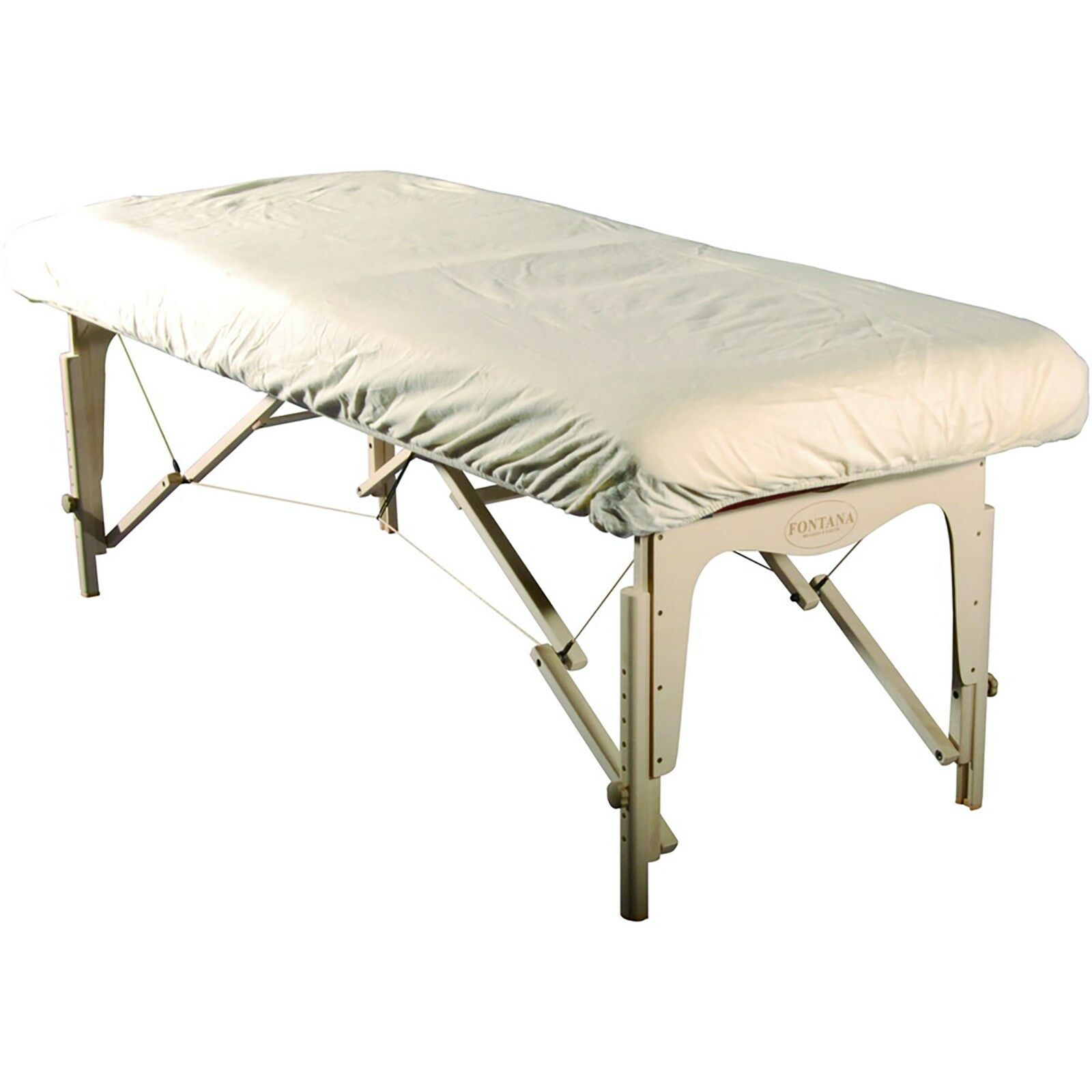 Master Massage Universal Size Cotton Natural Fitted Flannel Table Cover Sheet