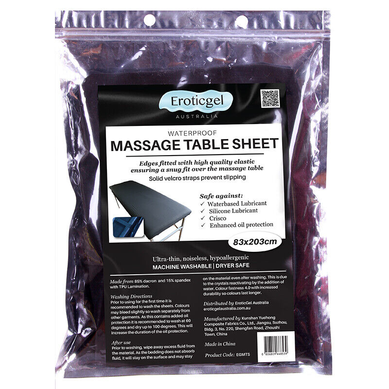 Waterproof Massage Sheet For Table Black Colour Safe Against Oil 79.9in X 32.6in